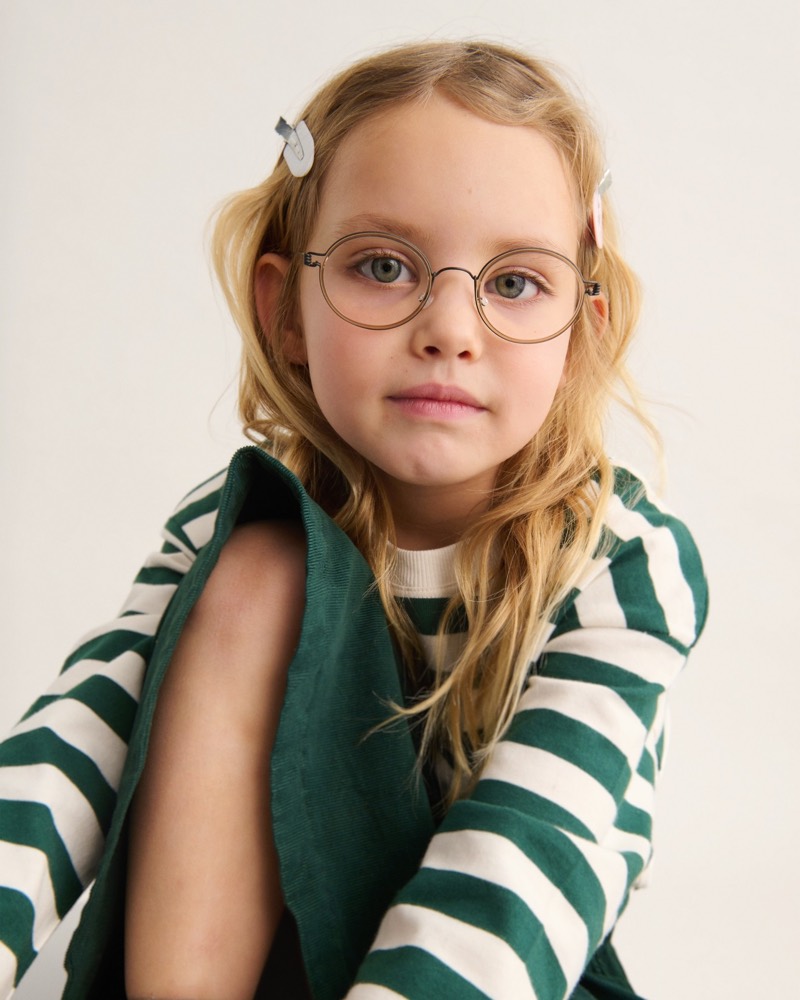 Kind met ronde LINDBERG-kinderbril