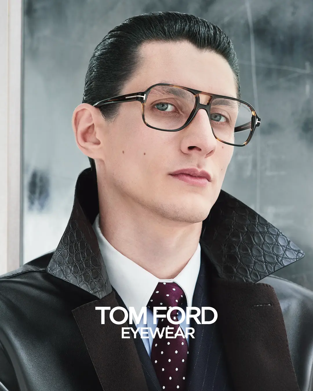 Tom Ford herenbril met T-logo - luxe design