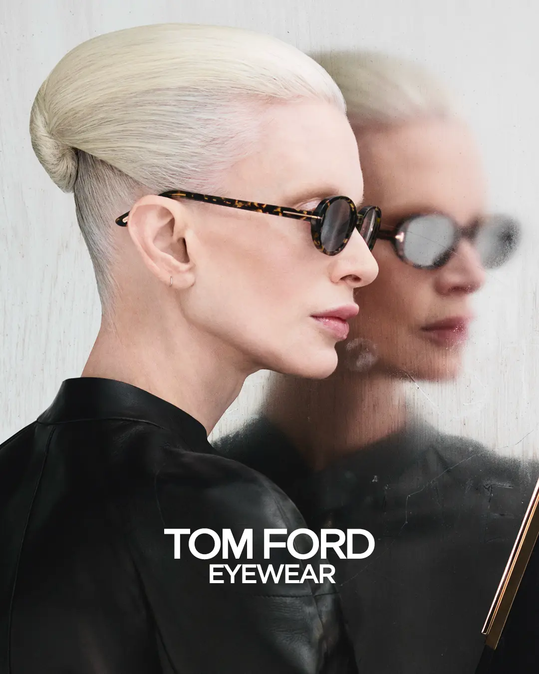 Tom Ford eyewear campagnebeeld – elegante uitstraling